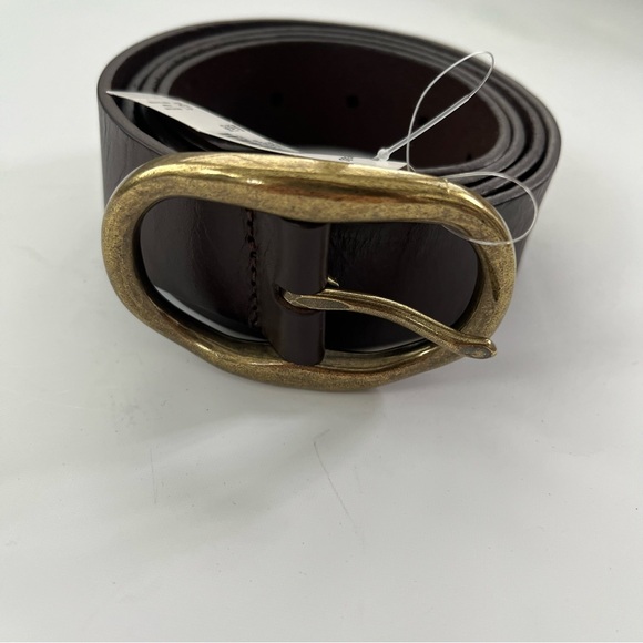 Madewell Oval Buckle Belt Brown Leather - Picture 5 of 5